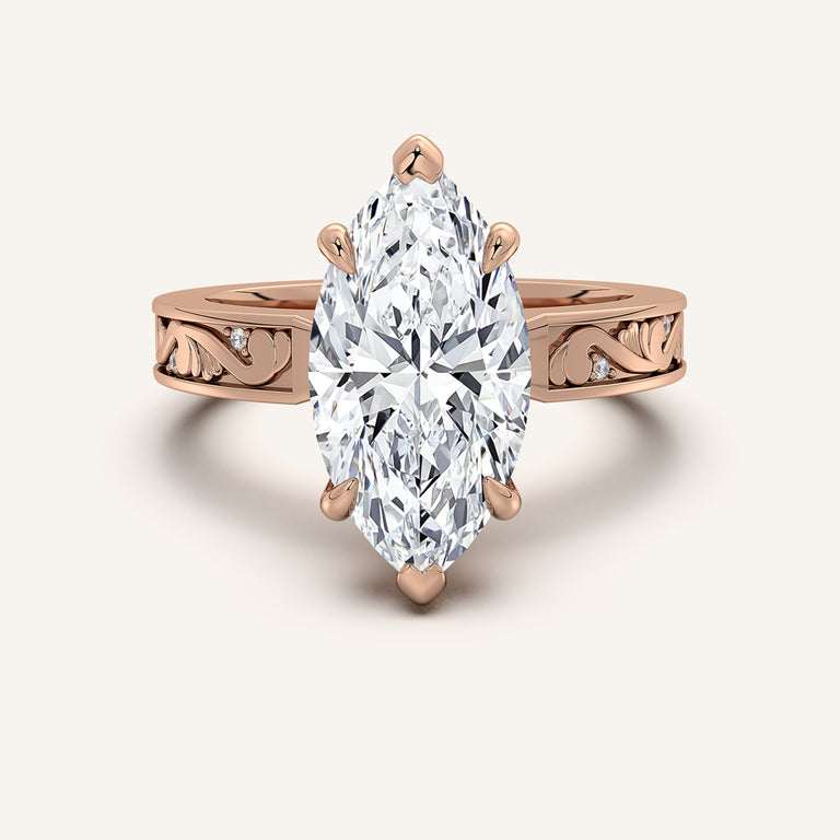 Image for Vintage Inspired Engagement Ring | 18k Rose Gold