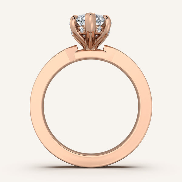 Vintage Inspired Engagement Ring | 14k Rose Gold