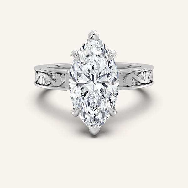 Vintage Inspired Engagement Ring | Platinum