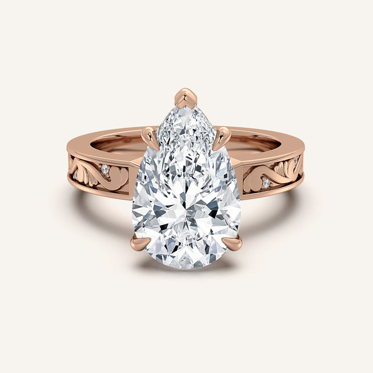 Image for Vintage Inspired Engagement Ring | 18k Rose Gold