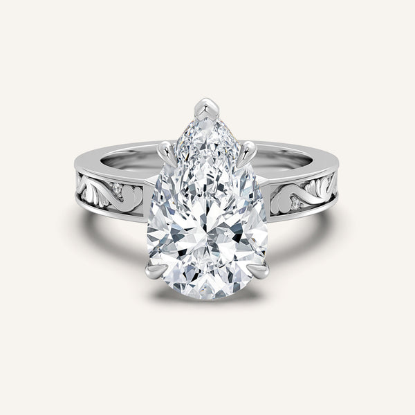 Vintage Inspired Engagement Ring | Platinum