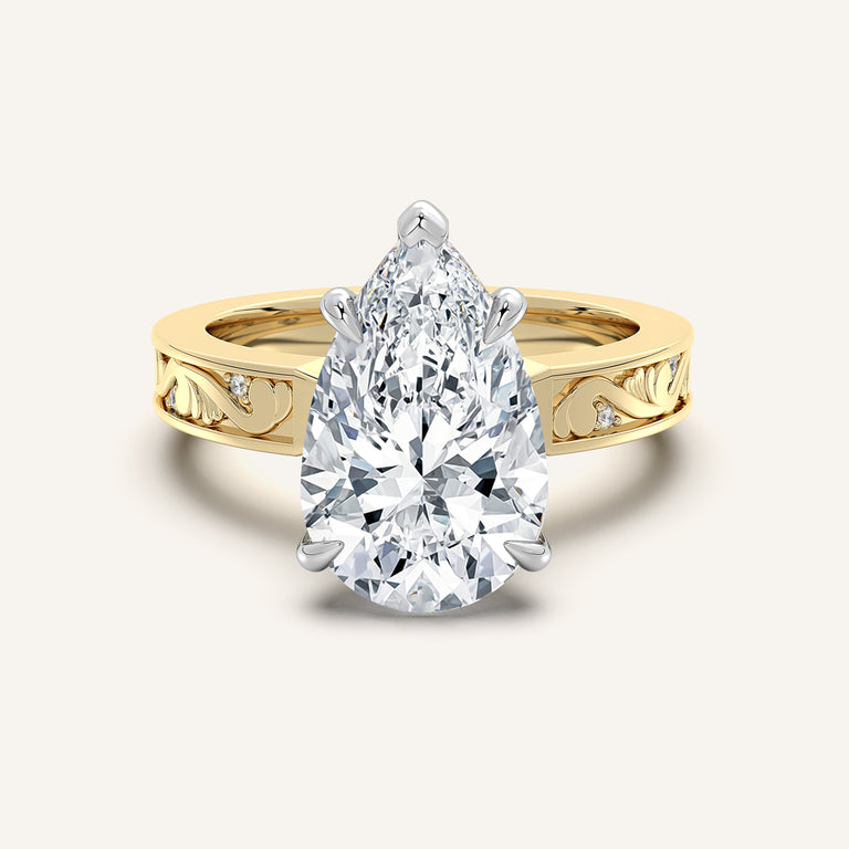Image for Vintage Inspired Engagement Ring | 18k Two Tone
