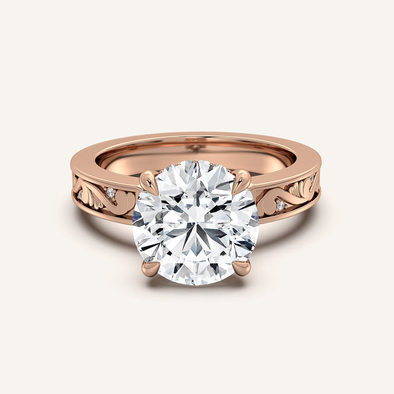 Image for Vintage Inspired Engagement Ring | 14k Rose Gold
