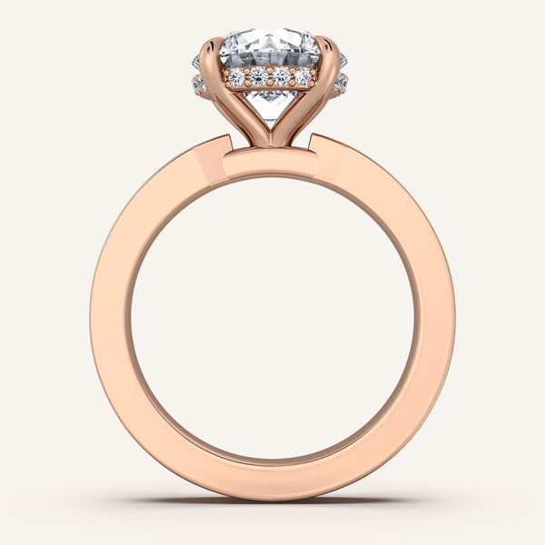 Vintage Inspired Engagement Ring | 14k Rose Gold