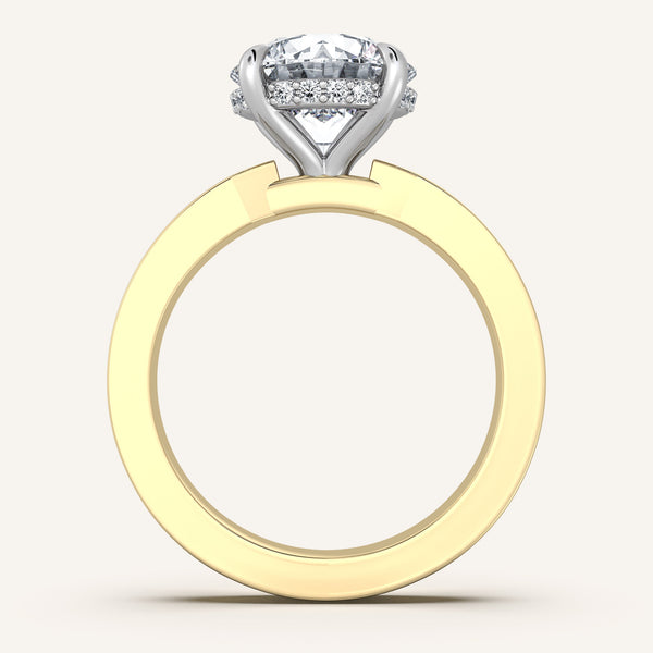 Vintage Inspired Engagement Ring | 14k Two Tone