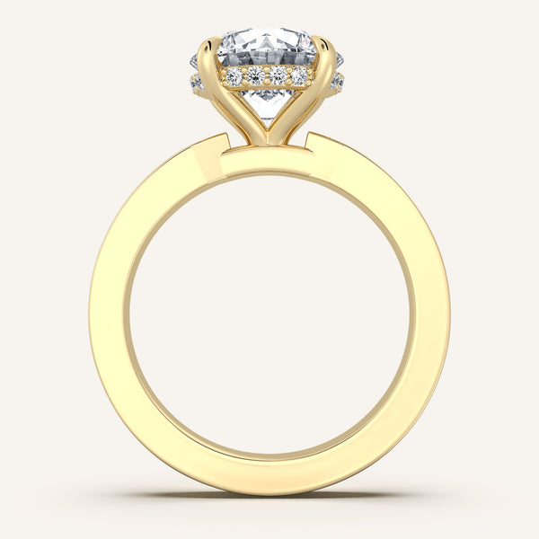 Vintage Inspired Engagement Ring | 18k Yellow Gold