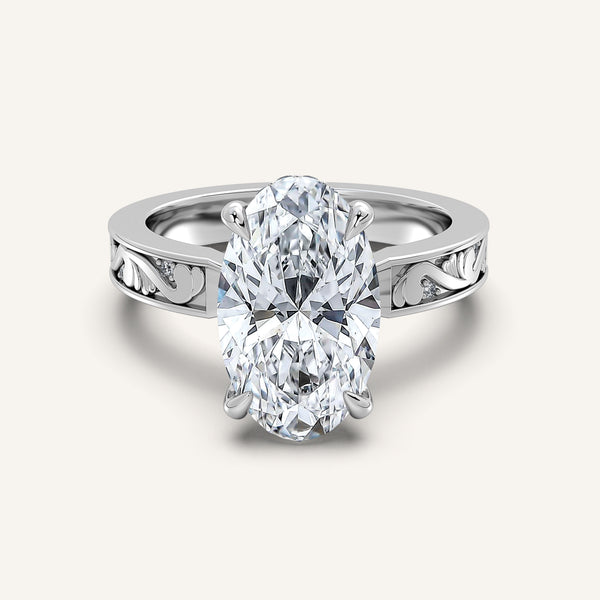 Moval Vintage Inspired Engagement Ring | Platinum