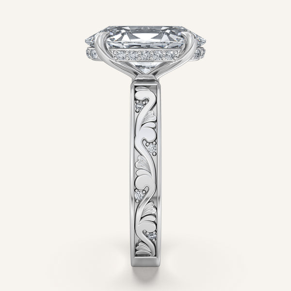 Moval Vintage Inspired Engagement Ring | Platinum