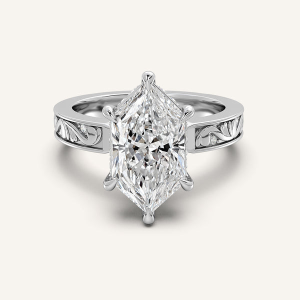 Dutch Marquise Vintage Inspired Engagement Ring | Platinum