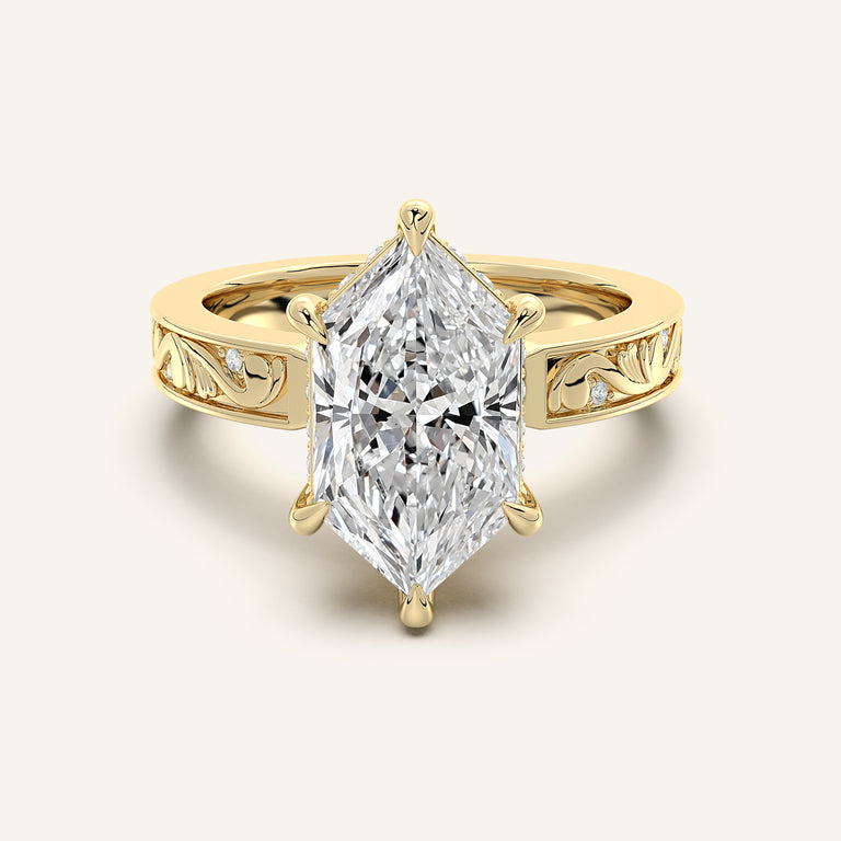 Image for Dutch Marquise Vintage Inspired Engagement Ring | 18k Yellow Gold
