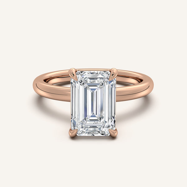 Ame Solitaire Engagement Ring | 14k Rose Gold