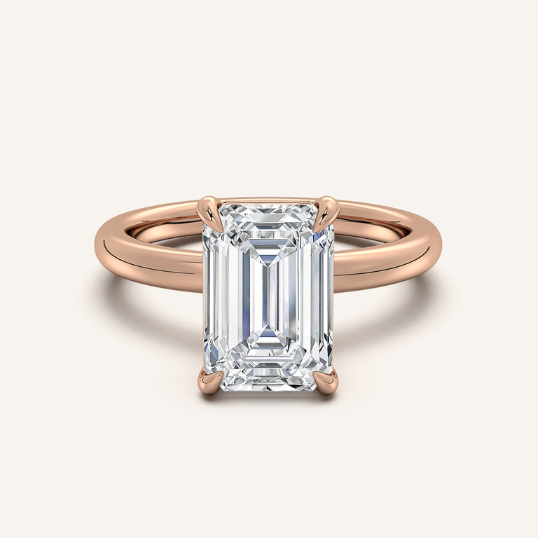 Image for Ame Solitaire Engagement Ring | 18k Rose Gold