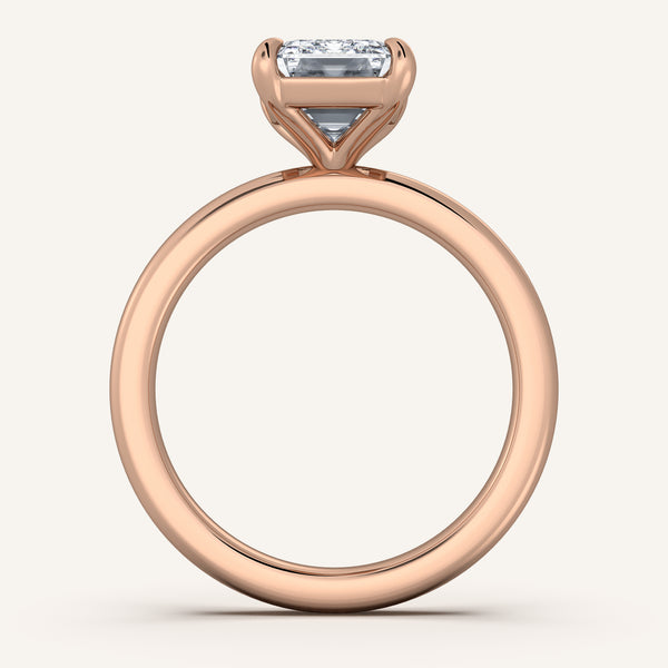 Ame Solitaire Engagement Ring | 14k Rose Gold