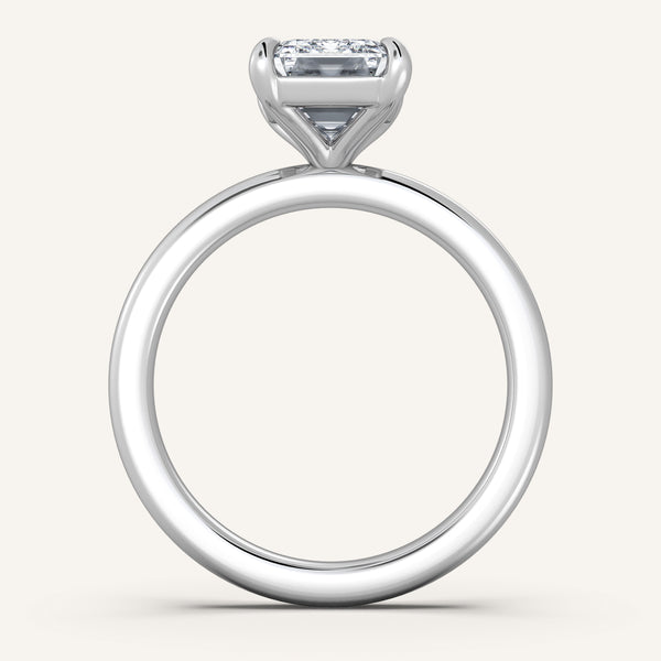 Ame Solitaire Engagement Ring | 14k White Gold