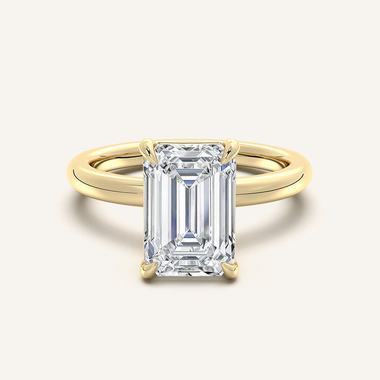 Image for Ame Solitaire Engagement Ring | 14k Yellow Gold