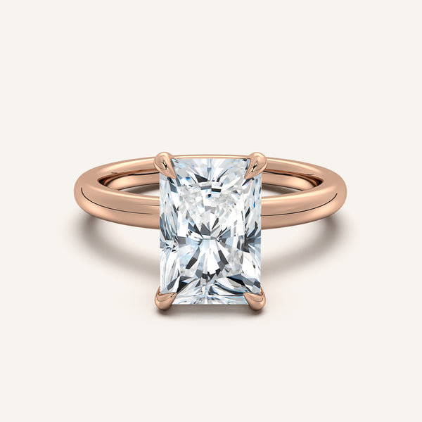 Ame Solitaire Engagement Ring | 14k Rose Gold