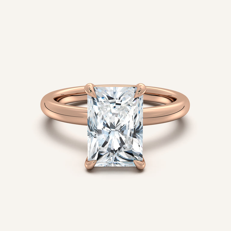 Image for Ame Solitaire Engagement Ring | 14k Rose Gold