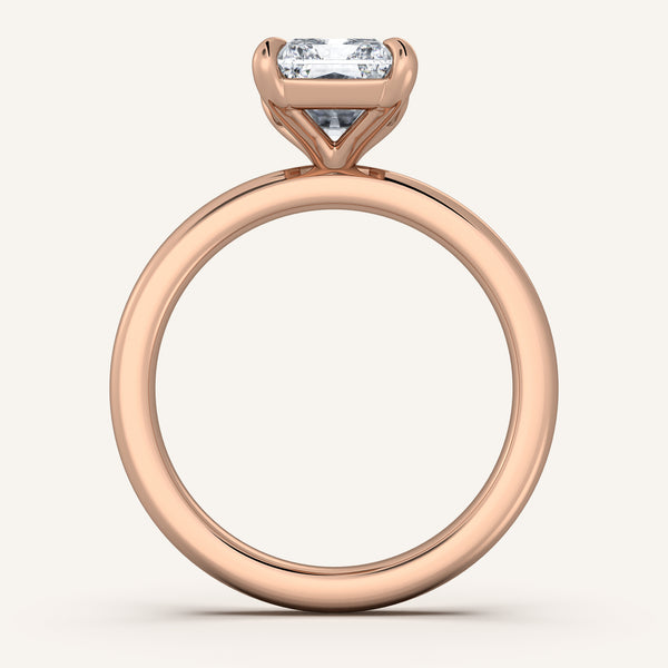Ame Solitaire Engagement Ring | 14k Rose Gold