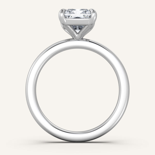 Ame Solitaire Engagement Ring | 18k White Gold