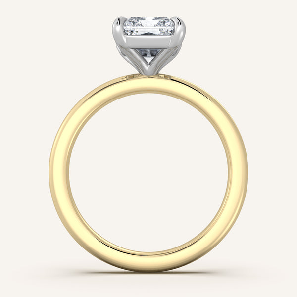 Ame Solitaire Engagement Ring | 14k Two Tone