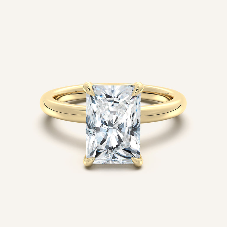 Image for Ame Solitaire Engagement Ring | 14k Yellow Gold