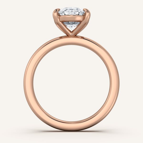 Ame Solitaire Engagement Ring | 18k Rose Gold