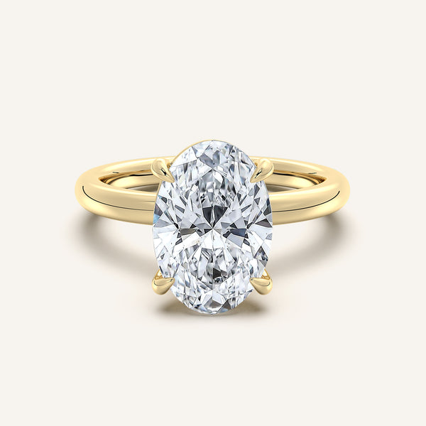 Ame Solitaire Engagement Ring | 18k Yellow Gold