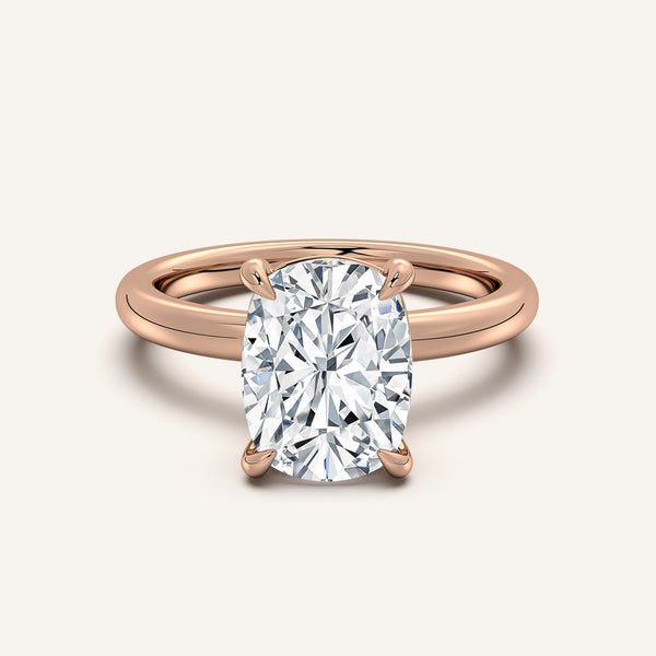 Ame Solitaire Engagement Ring | 14k Rose Gold