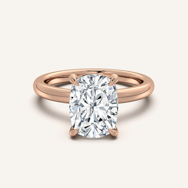 Image for Ame Solitaire Engagement Ring | 18k Rose Gold