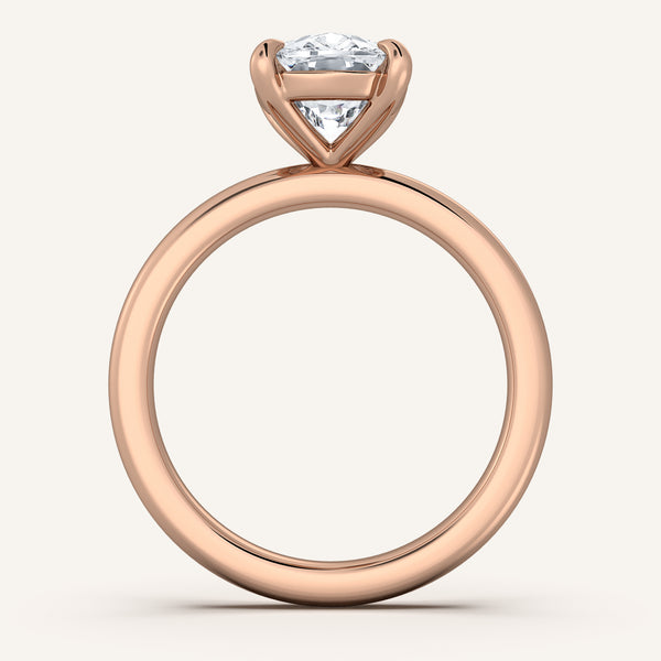 Ame Solitaire Engagement Ring | 14k Rose Gold