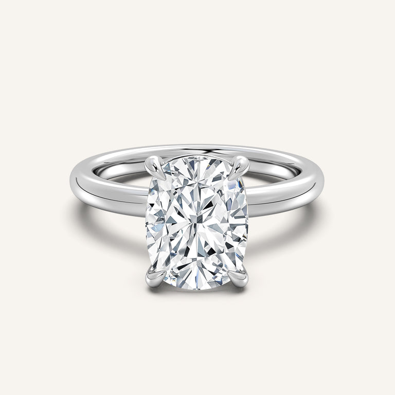 Image for Ame Solitaire Engagement Ring | 14k White Gold