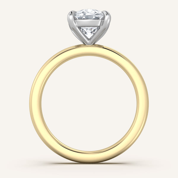 Ame Solitaire Engagement Ring | 14k Two Tone