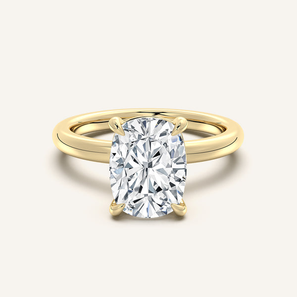 Ame Solitaire Engagement Ring | 18k Yellow Gold