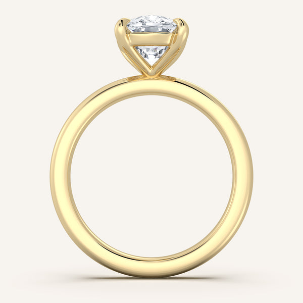 Ame Solitaire Engagement Ring | 14k Yellow Gold