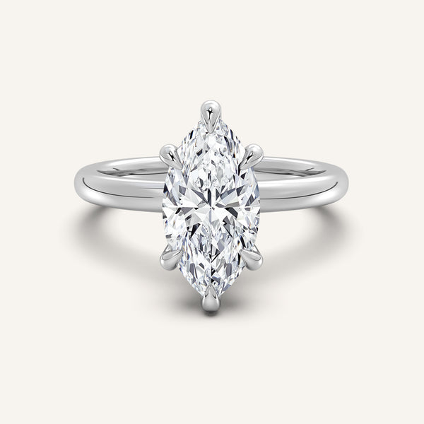 Ame Solitaire Engagement Ring | Platinum