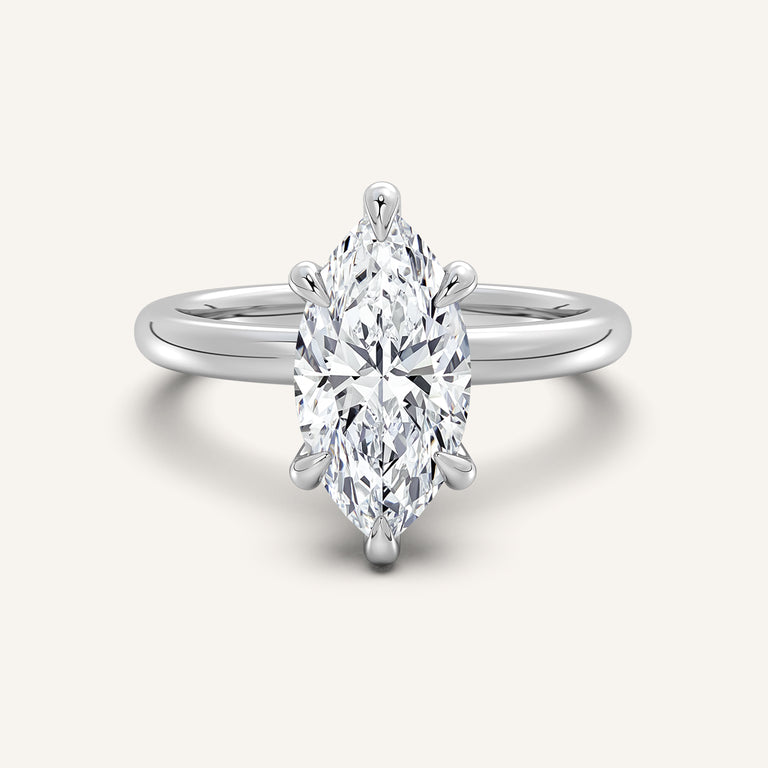 Image for Ame Solitaire Engagement Ring | Platinum