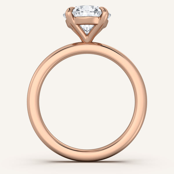 Pear Shape Solitaire Engagement Ring | 14k Rose Gold