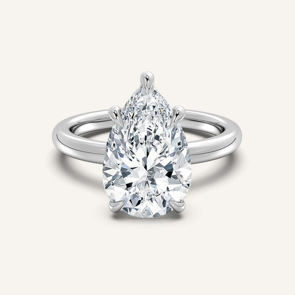 Ame Solitaire Engagement Ring | Platinum