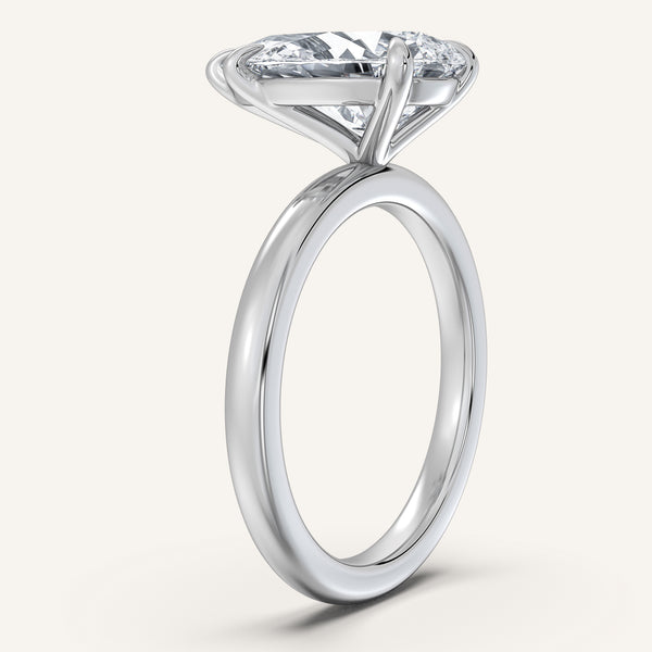 Pear Shape Solitaire Engagement Ring | Platinum