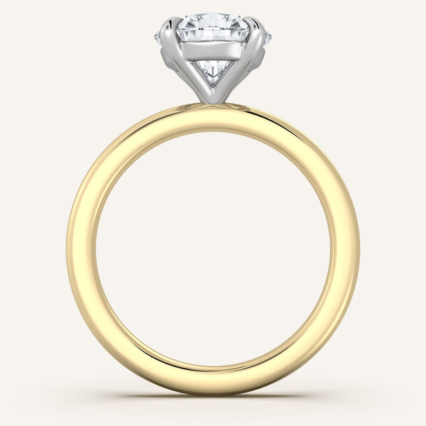 Ame Solitaire Engagement Ring | 18k Two Tone