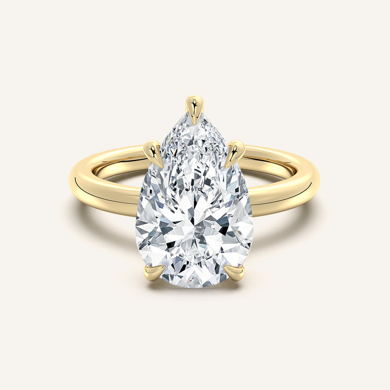 Image for Ame Solitaire Engagement Ring | 14k Yellow Gold