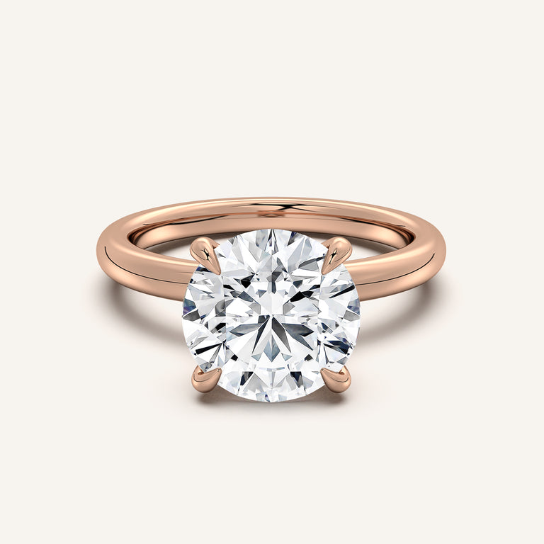Image for Ame Solitaire Engagement Ring | 14k Rose Gold