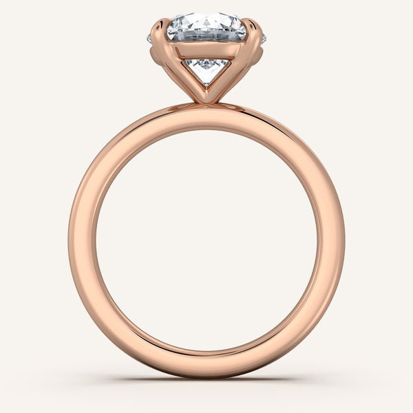 Ame Solitaire Engagement Ring | 18k Rose Gold