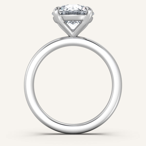 Ame Solitaire Engagement Ring | 18k White Gold