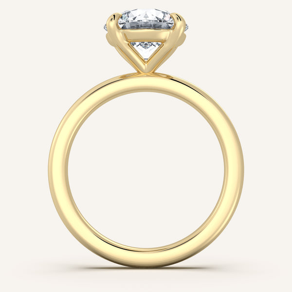 Ame Solitaire Engagement Ring | 14k Yellow Gold