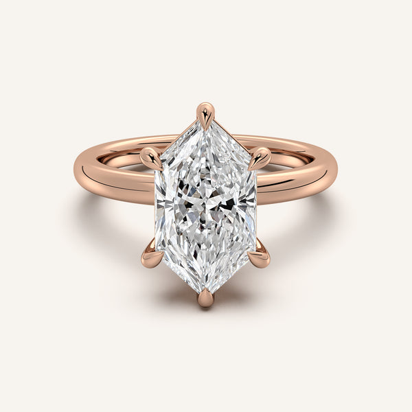 Dutch Marquise Solitaire Engagement Ring | 18k Rose Gold