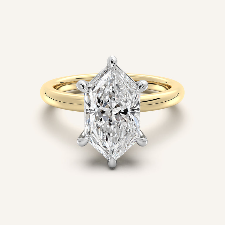 Image for Dutch Marquise Solitaire Engagement Ring | 18k Two Tone