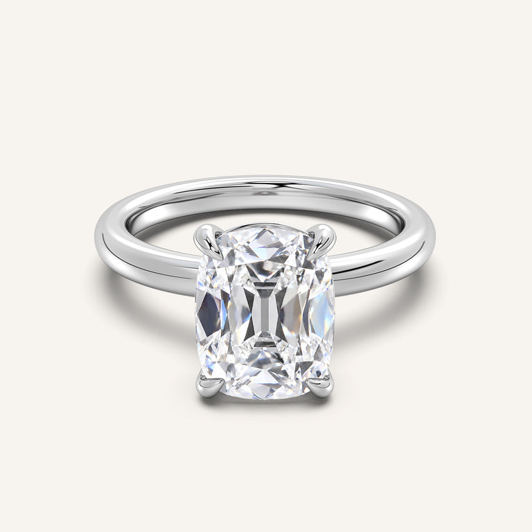 Image for Old Mine Cut Solitaire Engagement Ring | Platinum