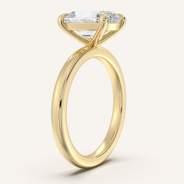 Old Mine Cut Solitaire Engagement Ring | 18k Yellow Gold