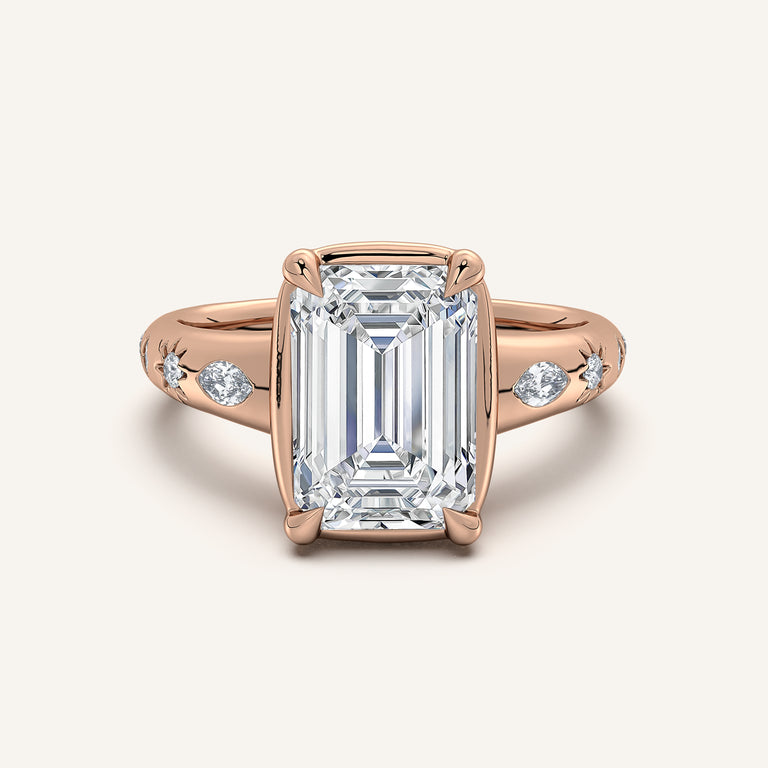 Image for Faux Bezel Engagement Ring | 18k Rose Gold